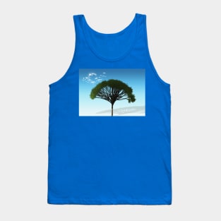 Abstract Tree and Blue Sky Tank Top